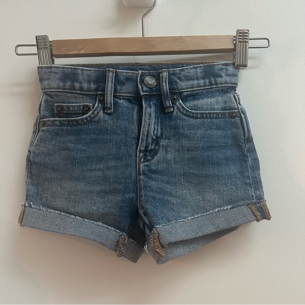 NWT J.Crew Girls Cuffed Jean Shorts Sz 3 Toddler